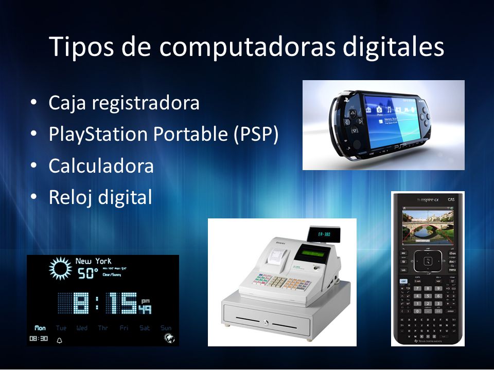 Caja registradora. PlayStation Portable (PSP) Calculadora. Reloj digital.